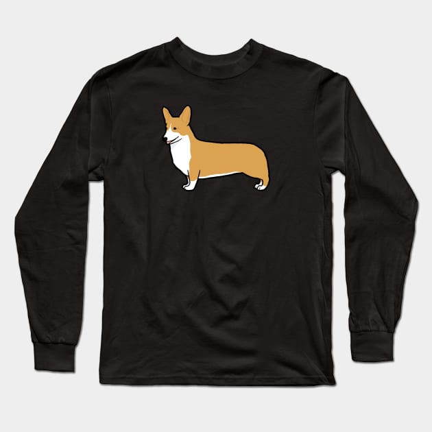 Pembroke Welsh Corgi Long Sleeve T-Shirt by Coffee Squirrel